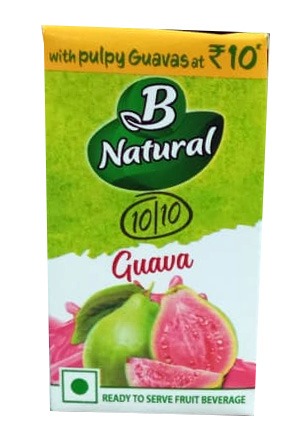 B Natural Guava,  125ml, Rs. 10 | Pack of 20